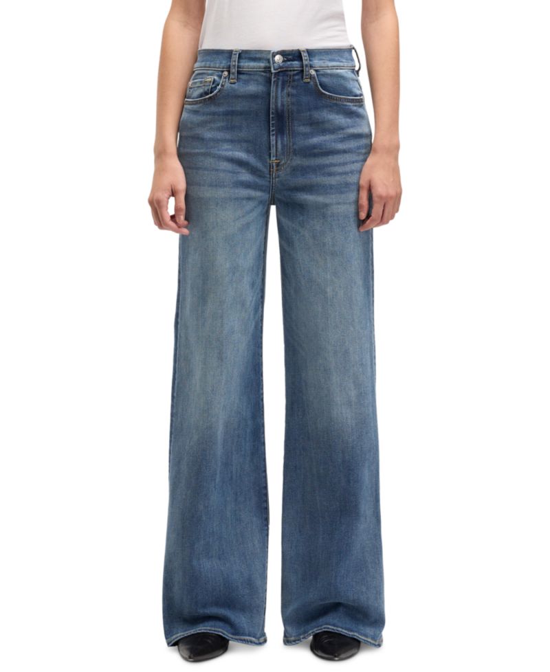 Women's Slim Illusion High-Rise Wide-Leg Jeans
