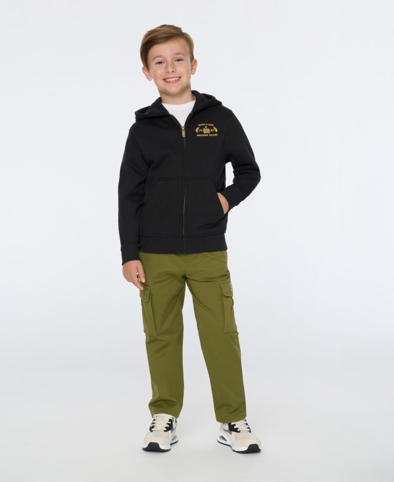 Big Boys Graphic Fleece Zip Up Hoodie
