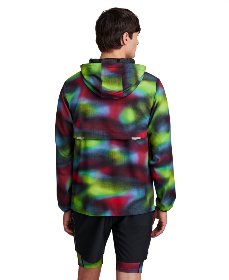 Men's Run Distort All Over Print Jacket