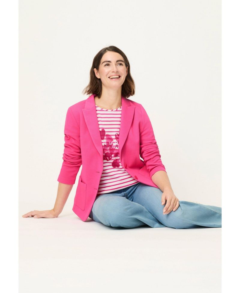 Women's Stripe and Hearts Print T-Shirt