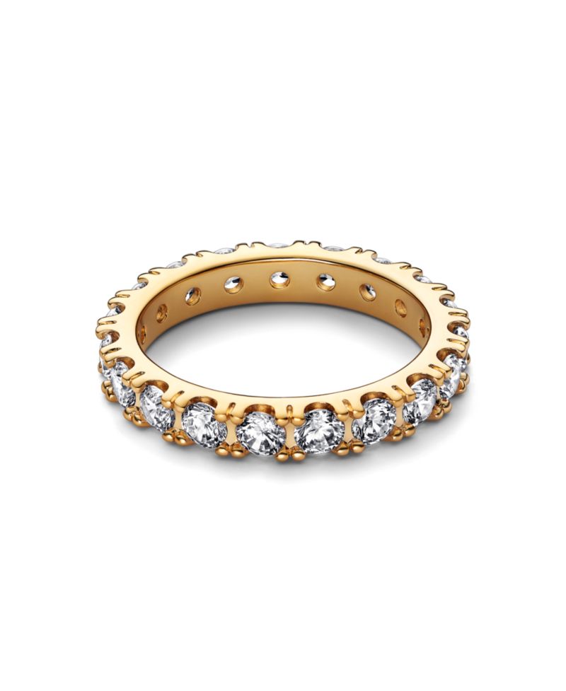 Cubic Zirconia Timeless Sparkling Row Eternity Ring