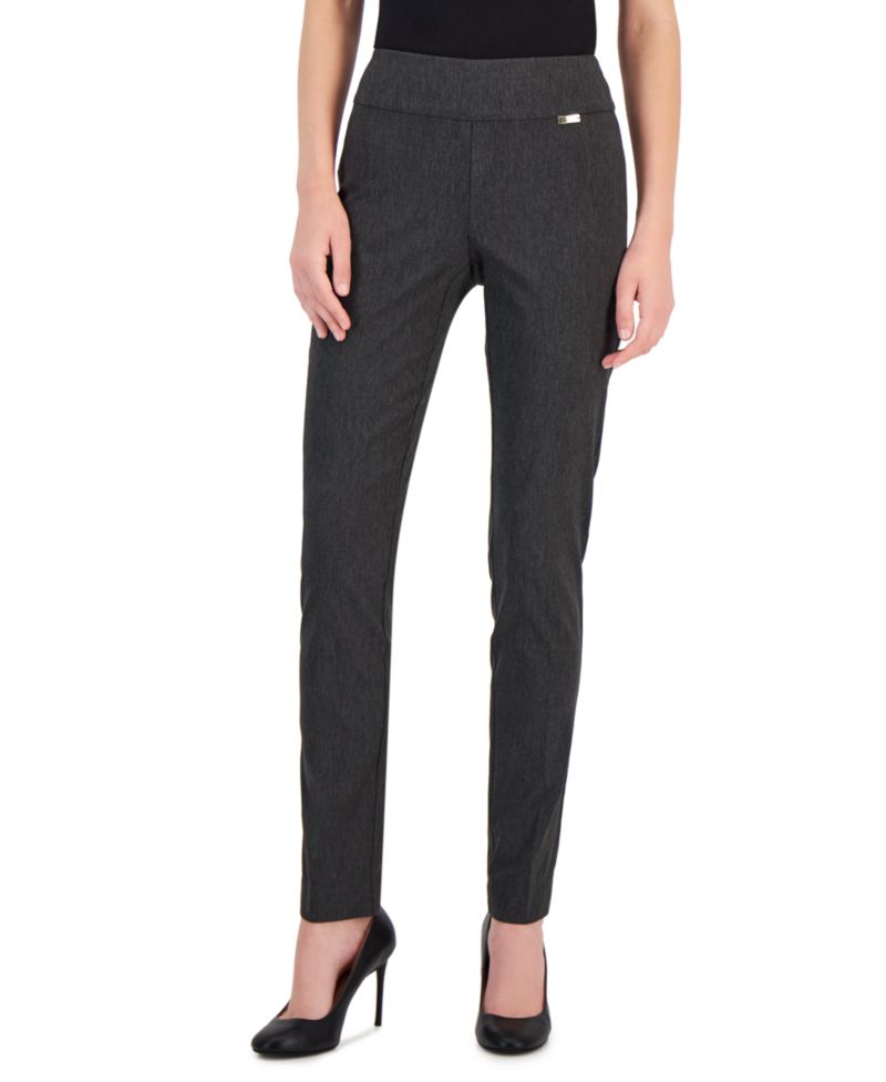 Mid-Rise Petite Tummy-Control Skinny Pants, Petite & Petite Short
