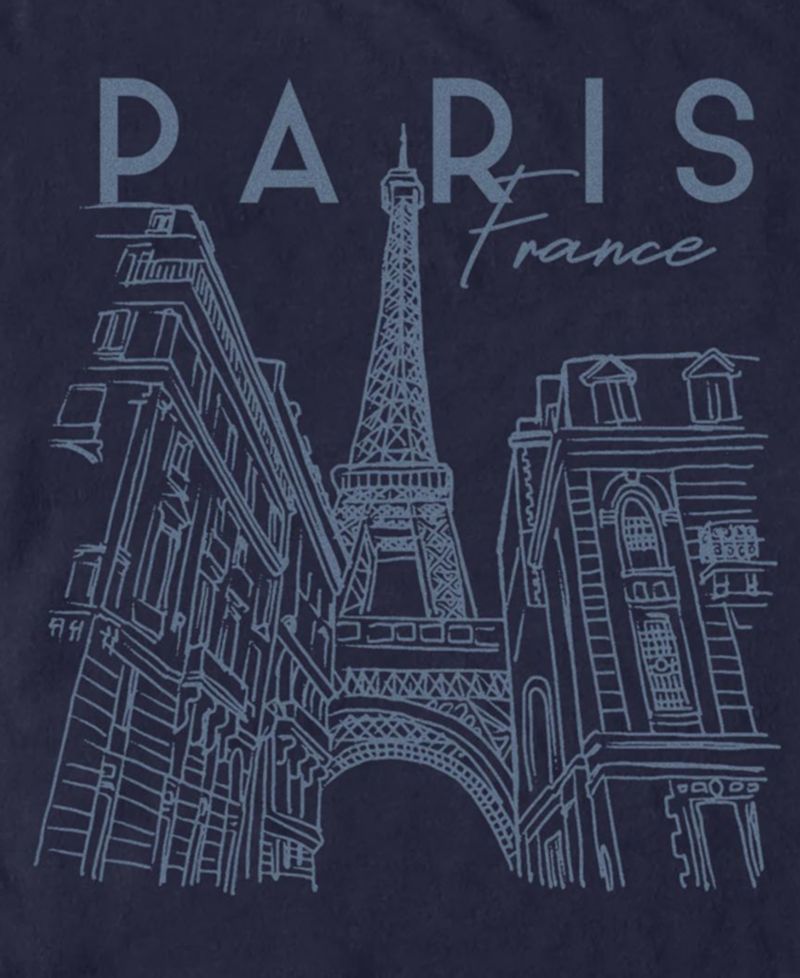 Men's Paris City Sketchy T-Shirt