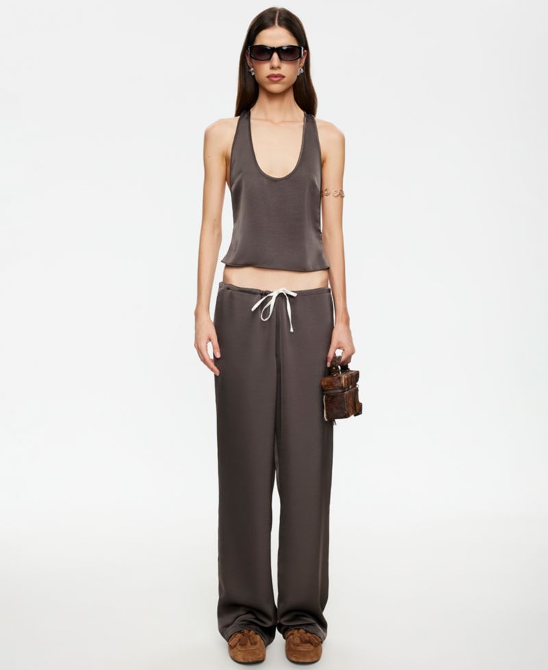 Women's Solid Drawstring Pants
