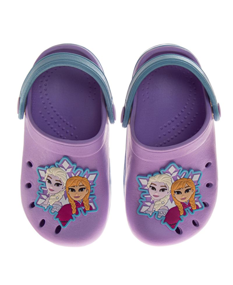 Toddler Girls' and Girls' Frozen Elsa and Anna Shimmering Snowflake Clogs