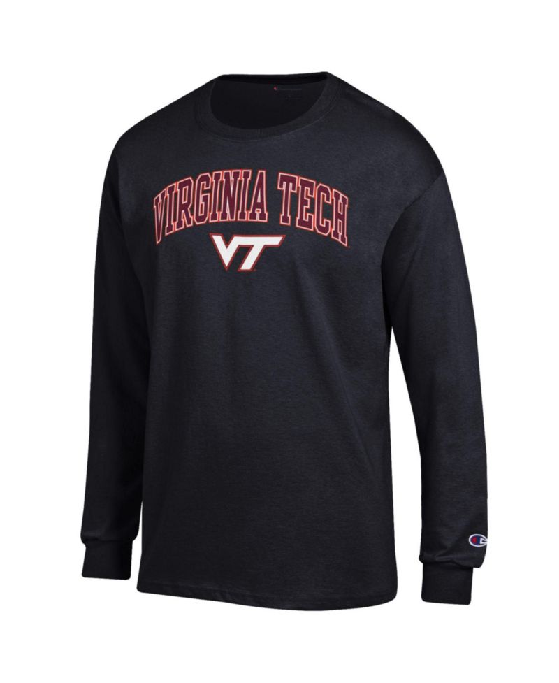 Men's Maroon Virginia Tech Hokies Arch Over Logo Long Sleeve T-Shirt