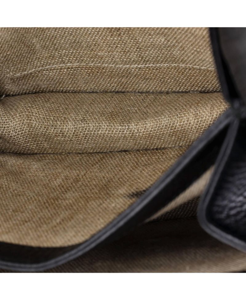 Small Interlocking Shoulder Bag Leather