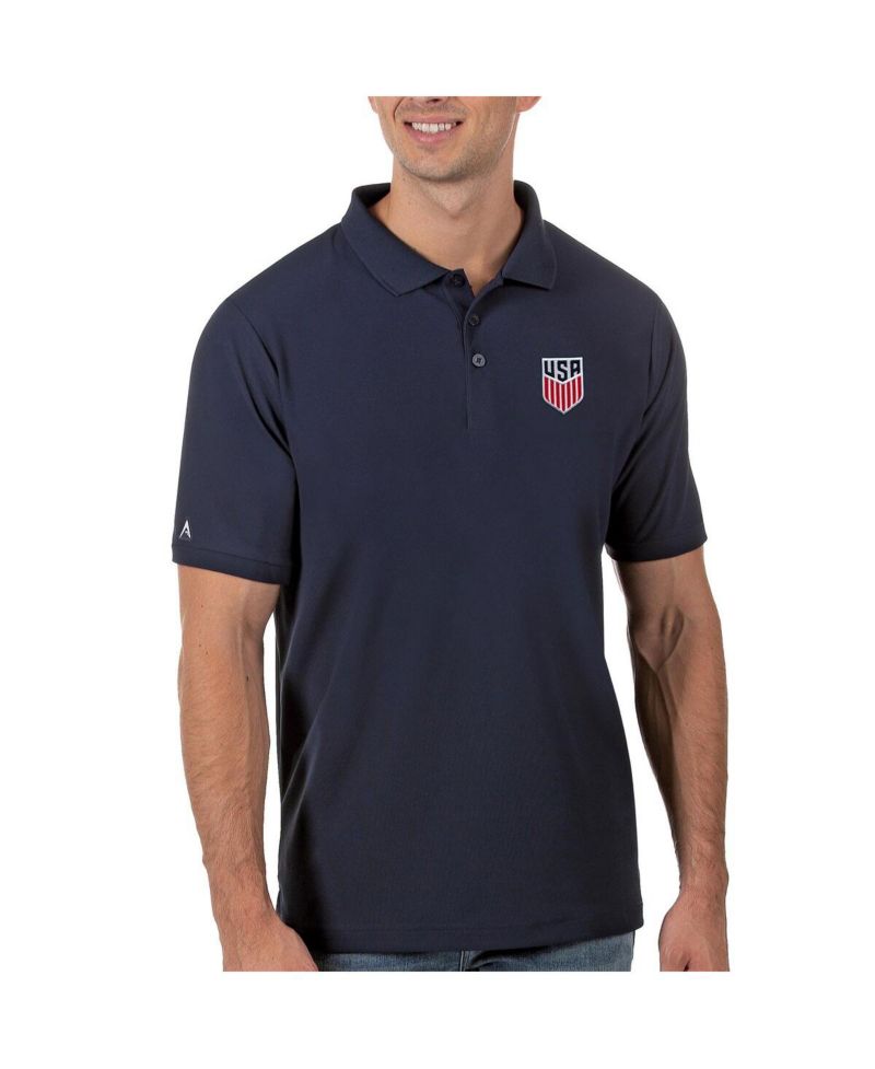 Men's Navy USMNT Legacy Pique Polo Shirt