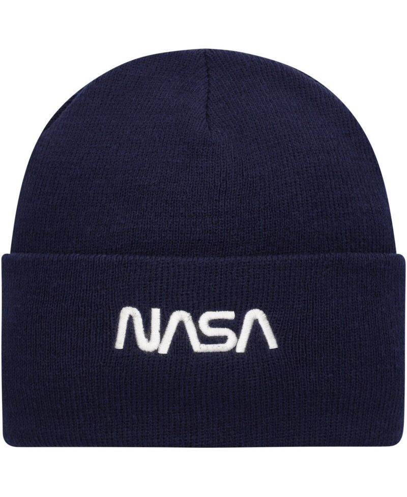 Men's Navy NASA Cuffed Knit Hat