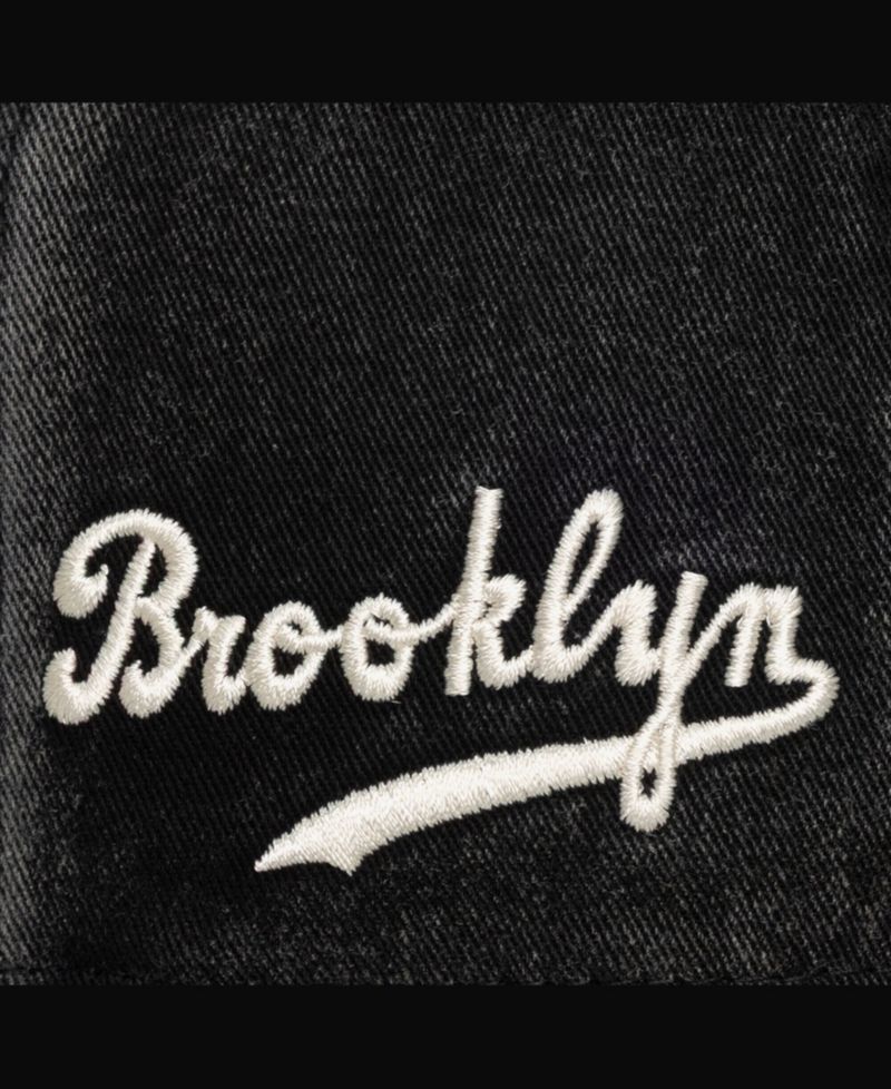 Men's and Women's Cream/Black Brooklyn Dodgers Snow Block Pro Crown Adjustable Hat