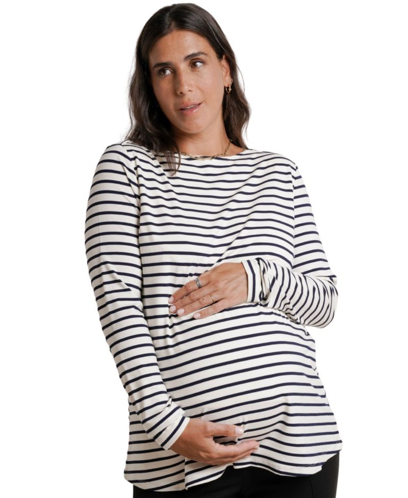 Women's Nicolette Maternity & Nursing Boatneck Top
