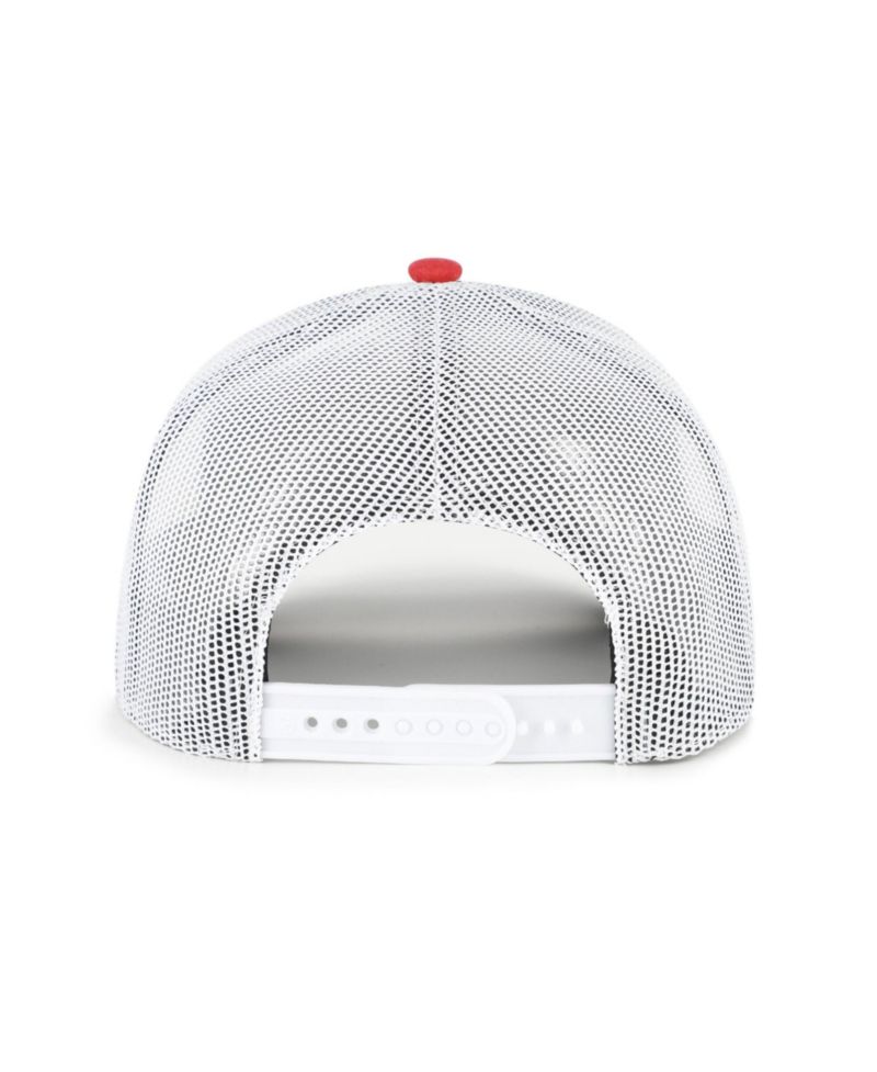 Men's '47 Red Chicago Bulls Beach Side Trucker Adjustable Hat