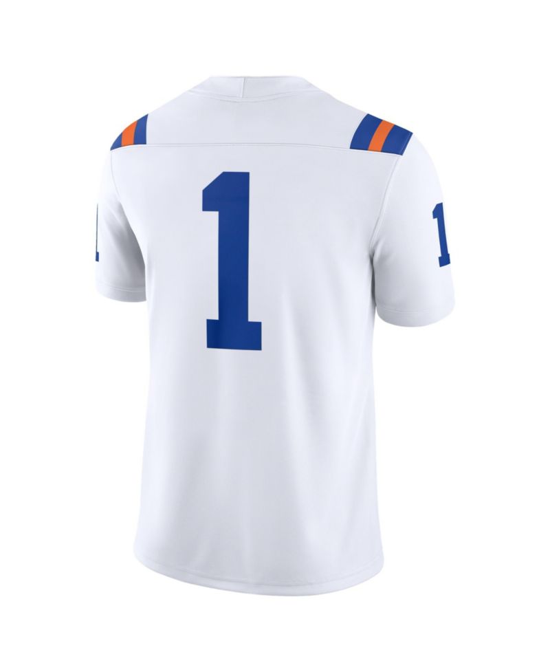 Men's #1 White Florida Gators Alternate Game Football Jersey
