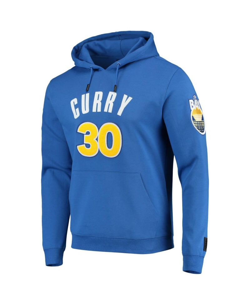 Men's Stephen Curry Royal Golden State Warriors Player Pullover Hoodie