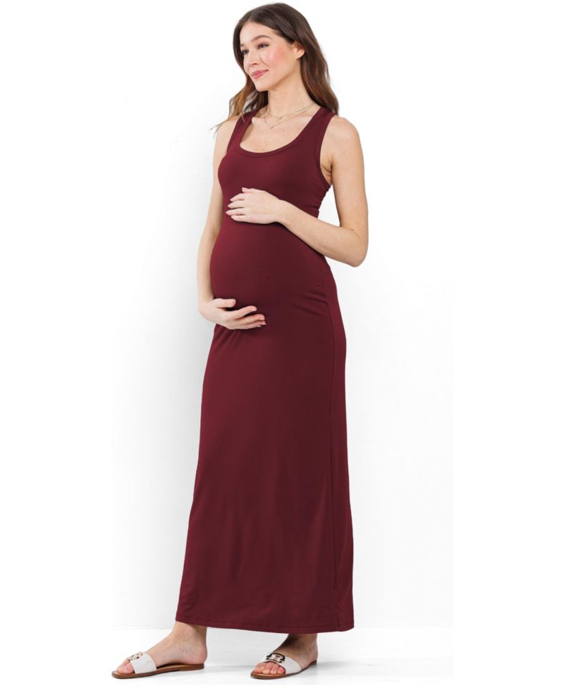 Women's Scoop Neck Sleeveless Maxi Dress