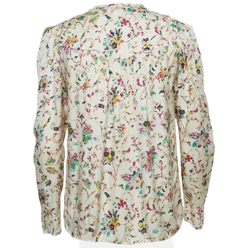 Women's Etoile Multicolor Print Crepe Long Sleeve Blouse