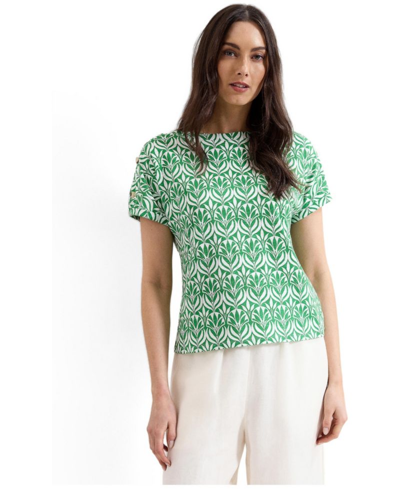Women's Suzie Short Sleeve Boat Neck Top