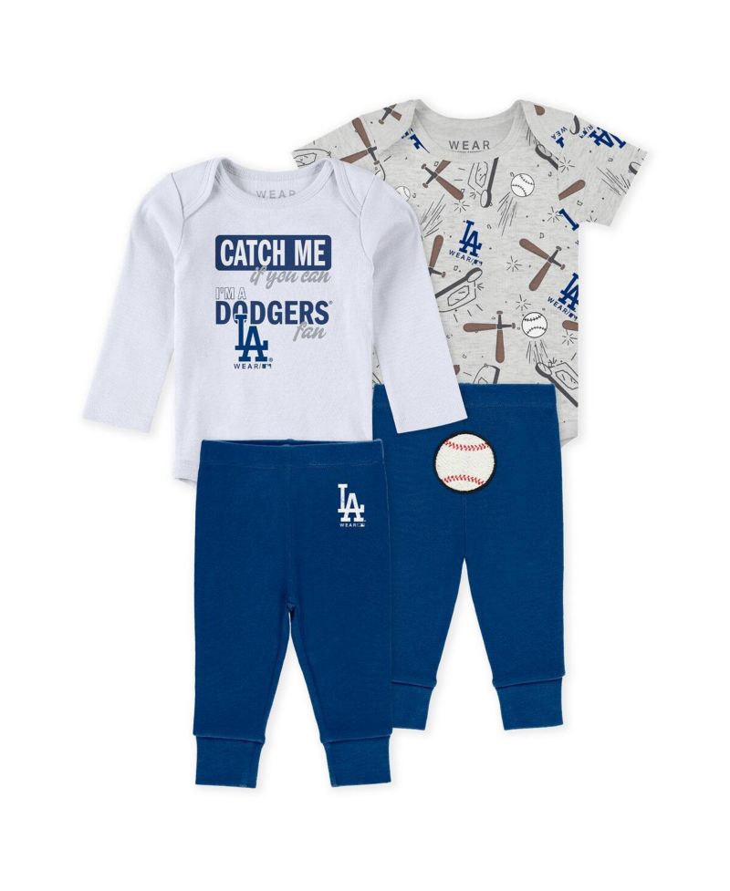 Baby Boys and Girls 3-Piece New York Yankees Turn Me Around Bodysuit and Pants Set
