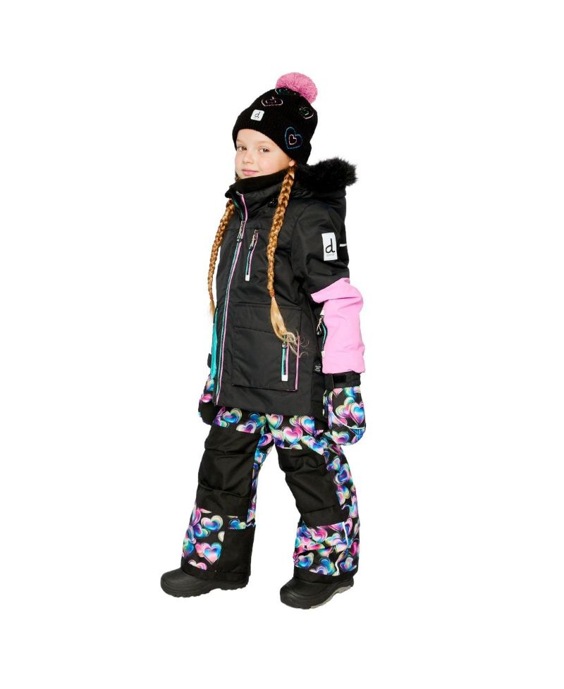 Little and Big Girl (6 -14) Two-Piece Play Snowsuit