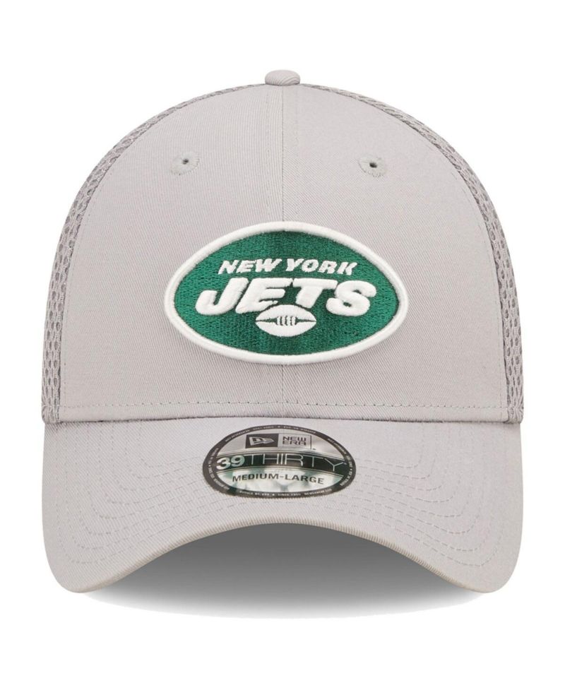 Men's Gray New York Jets Team Neo 39Thirty Flex Hat