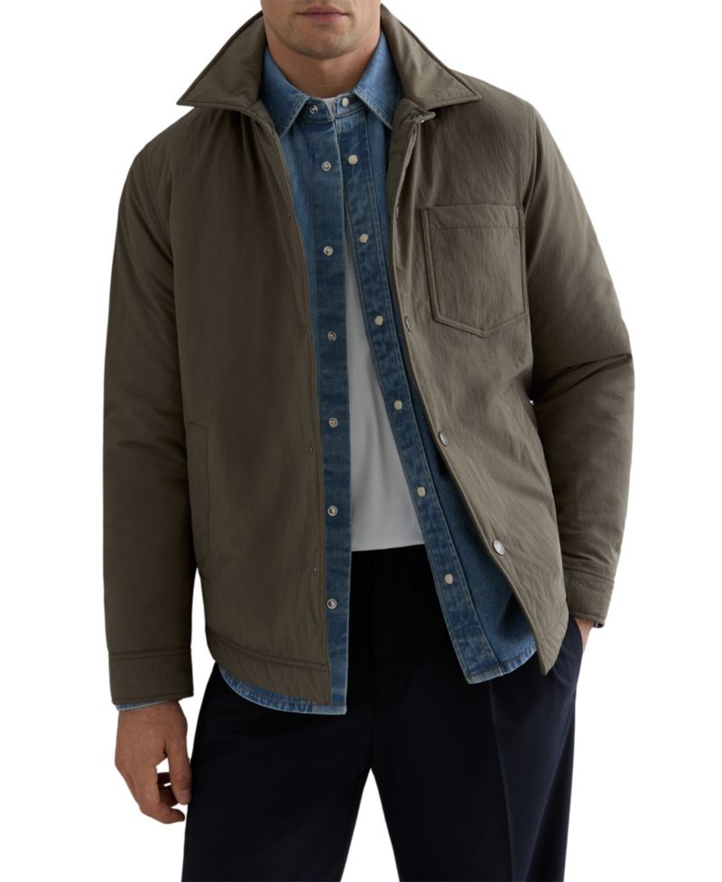 Men's Vasey Quilted Press-Stud Overshirt