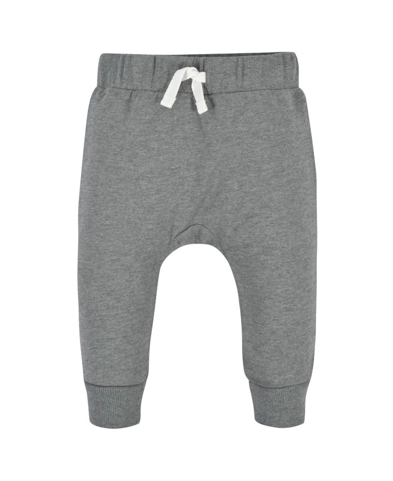 Baby Boys Navy and Grey Premium Joggers, 3-Pack