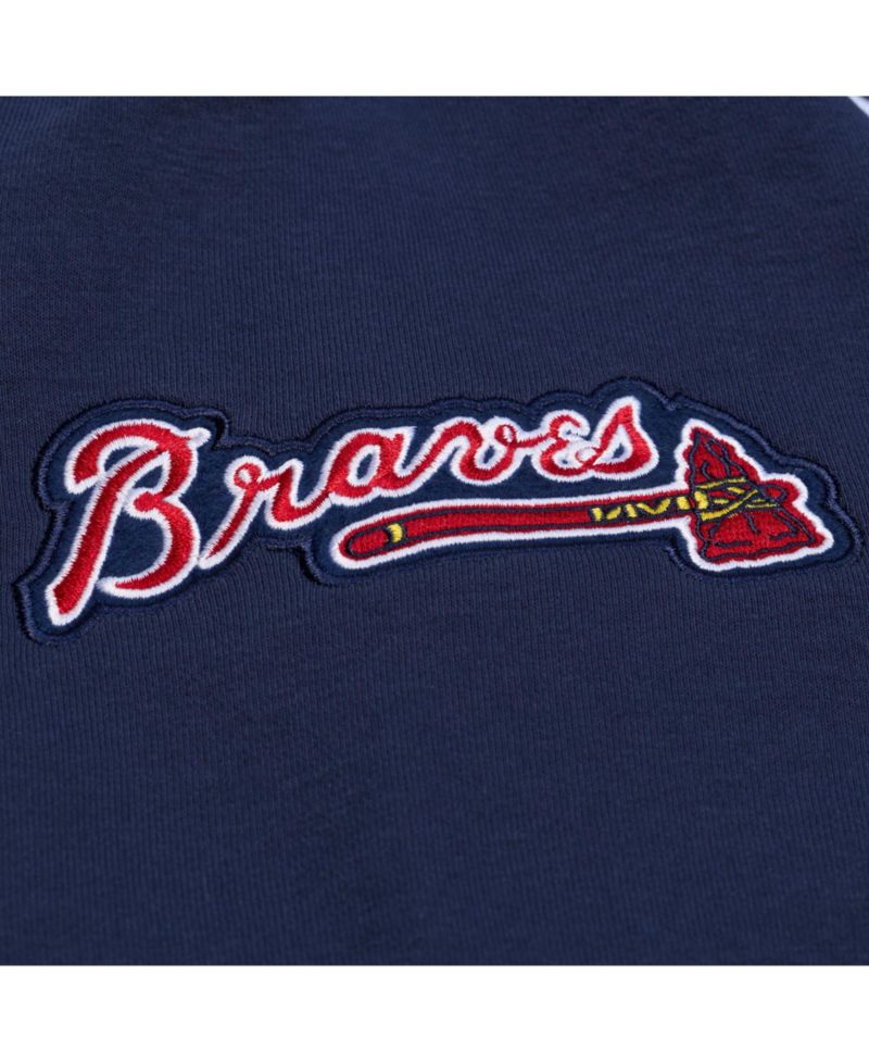Women's Navy Atlanta Braves Pep Rally Sweatshirt