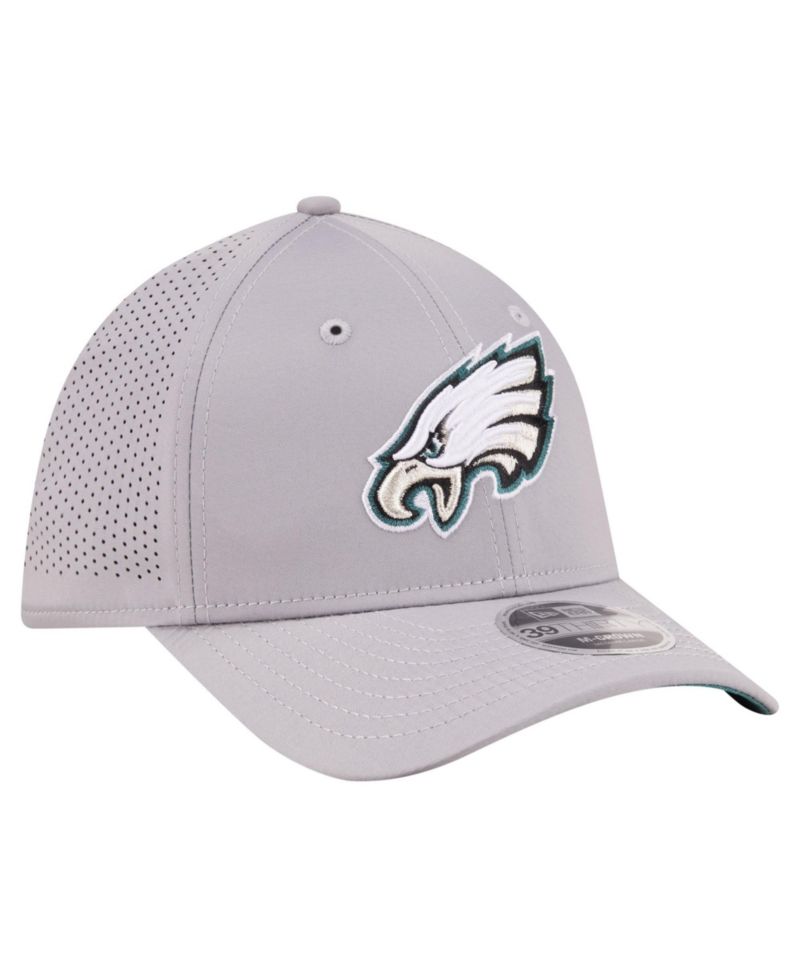 Men's Gray Philadelphia Eagles 39THIRTY M-Crown Flex Fit Hat