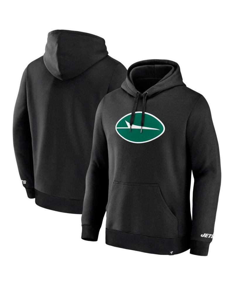 Men's Black New York Jets Legacy Fleece Pullover Hoodie
