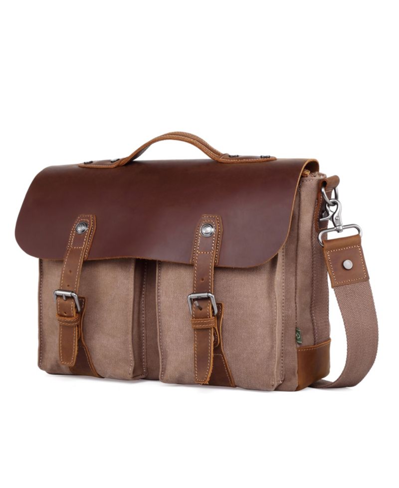 Hudson Canvas Messenger Bag