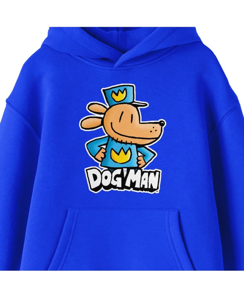 Character Posing Youth Royal Blue Long Sleeve Hooded Sweatshirt-XL