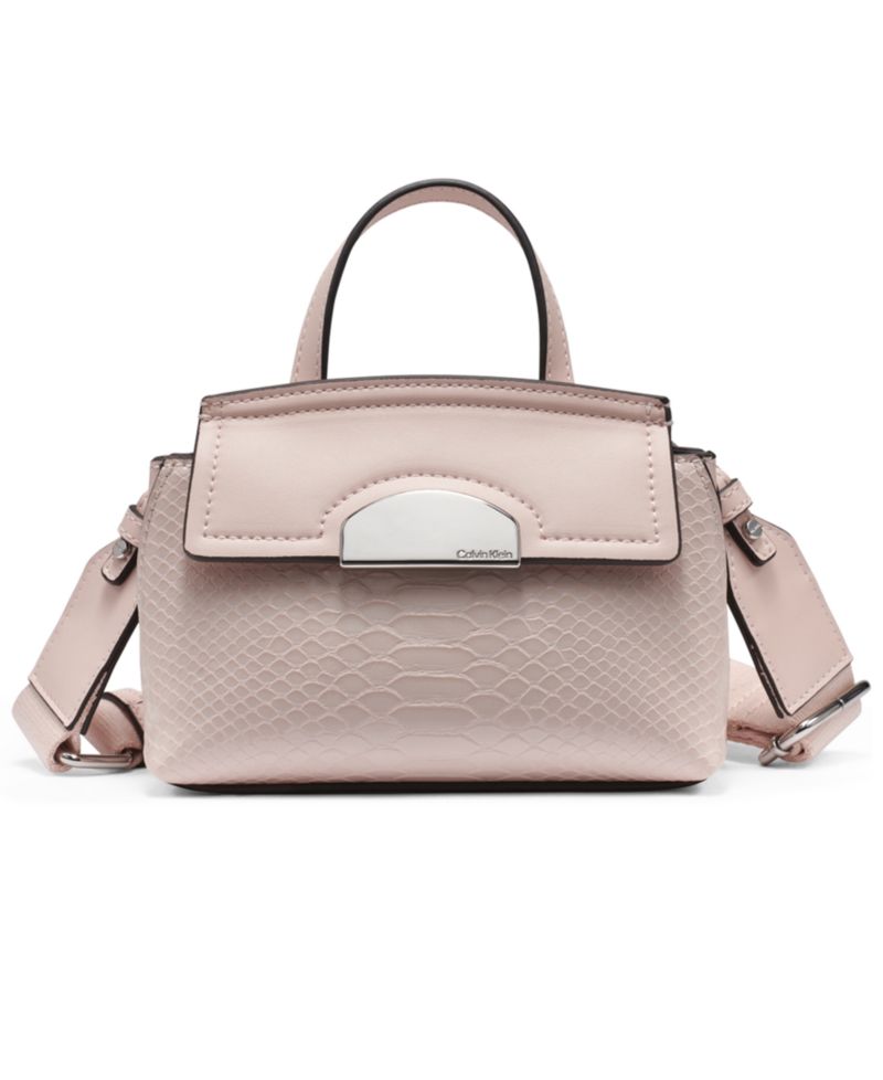 Arabella Mixed Media Crossbody with Web Strap