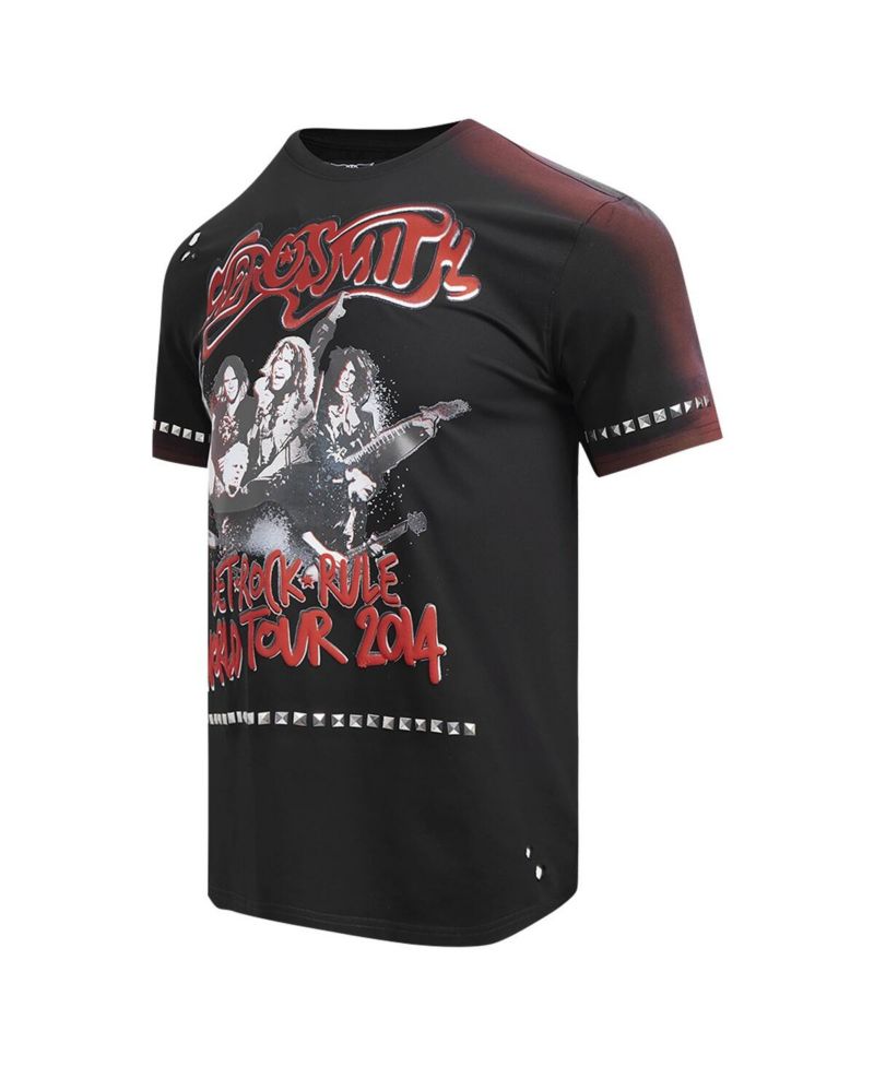 Men's Black Aerosmith Let Rock Rule the World Tour T-Shirt
