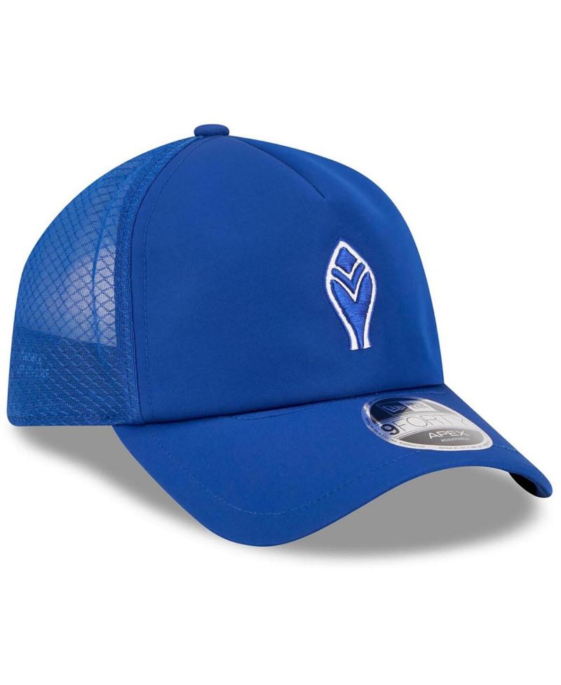 Men's Royal Atlanta Braves 2026 Batting Practice Alternate Apex 9FORTY Adjustable Hat