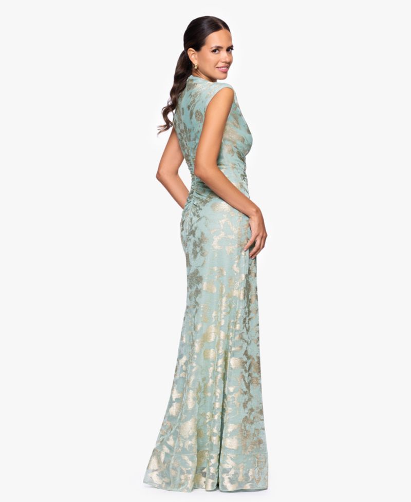 Petite Crinkle Detail Gown