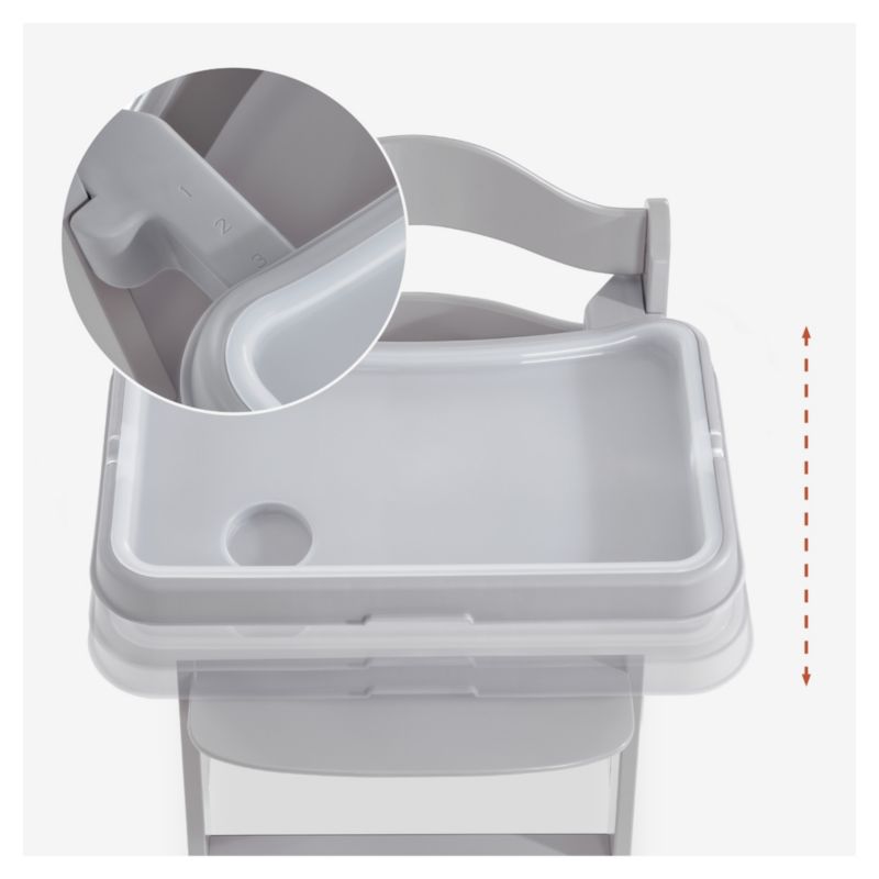 Alpha and Grow Along Adjustable Wooden Baby High Chair Seat