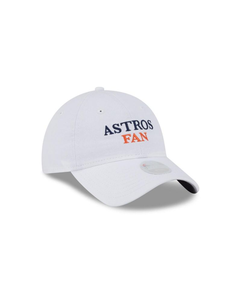 Women's White Houston Astros Team Fan 9TWENTY Adjustable Hat
