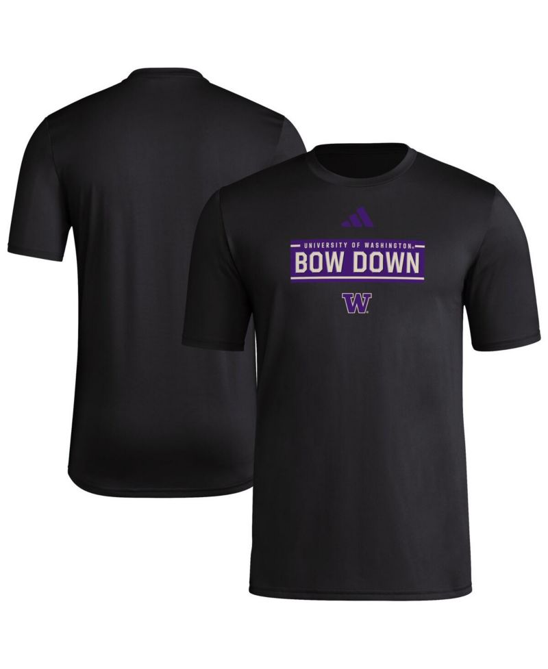 Men's Black Washington Huskies Locker Slogan Pre-Game T-Shirt