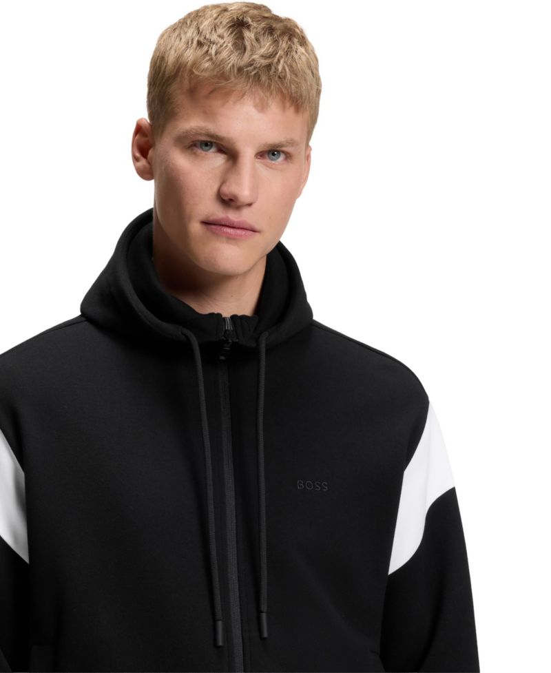 Men's Spacer Piqu&eacute; Regular-Fit Zip-Up Sweatshirt