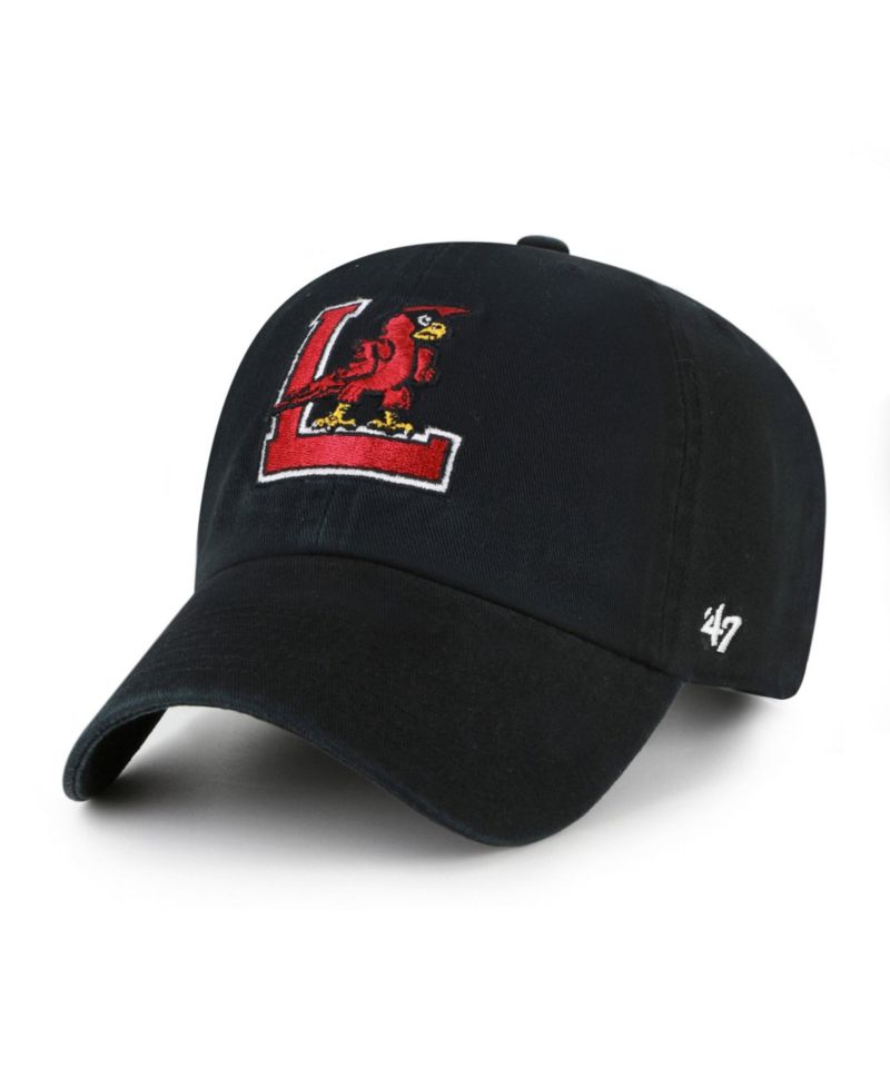 Men's '47 Black Louisville Cardinals Vault Clean Up Adjustable Hat