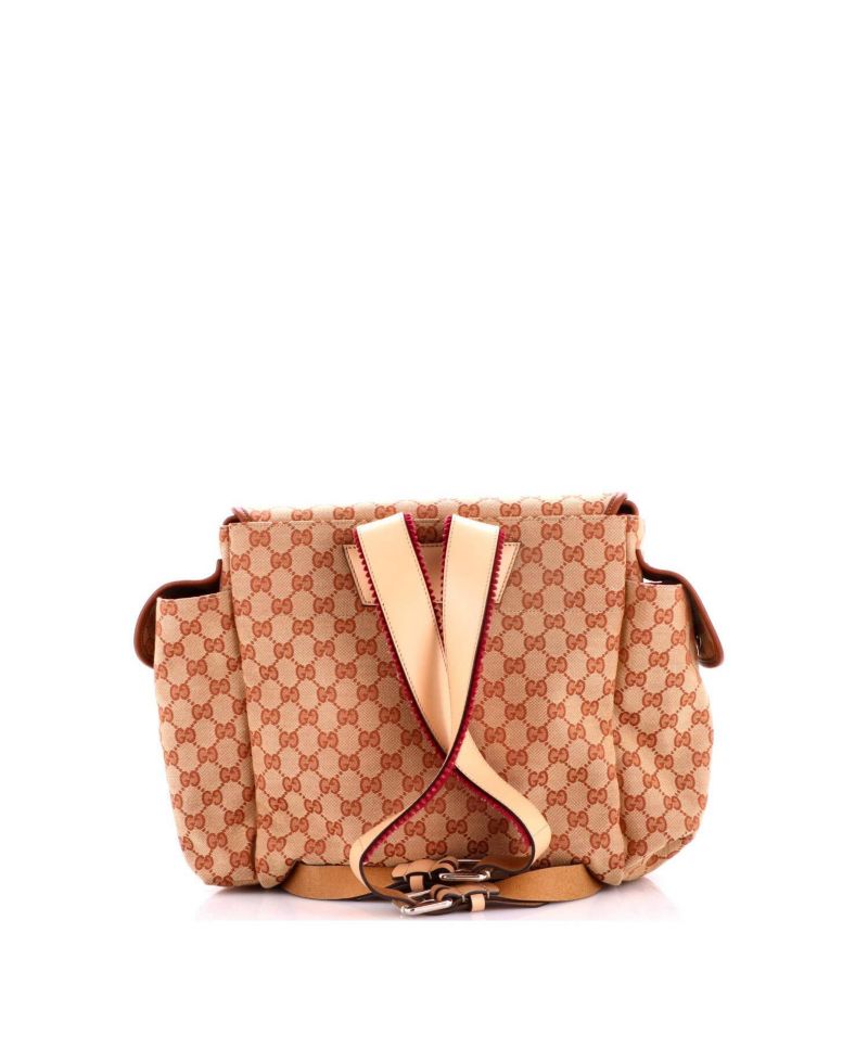 Children's Flap Backpack Embroidered GG Canvas