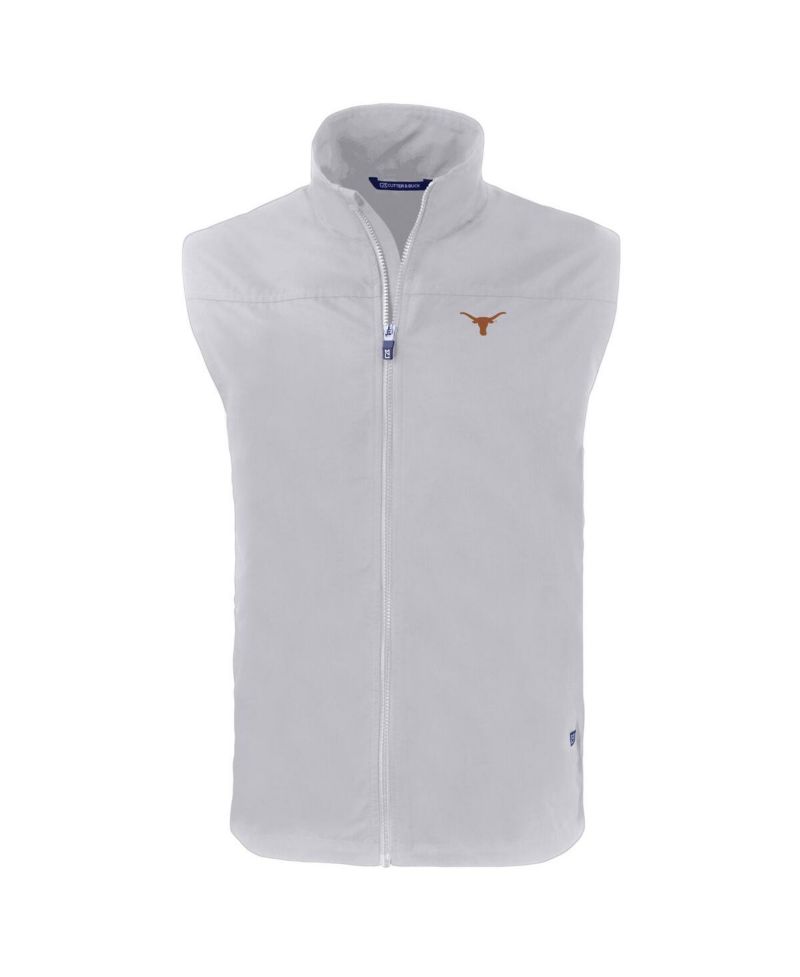 Men's Gray Texas Longhorns Charter Eco Full-Zip Vest