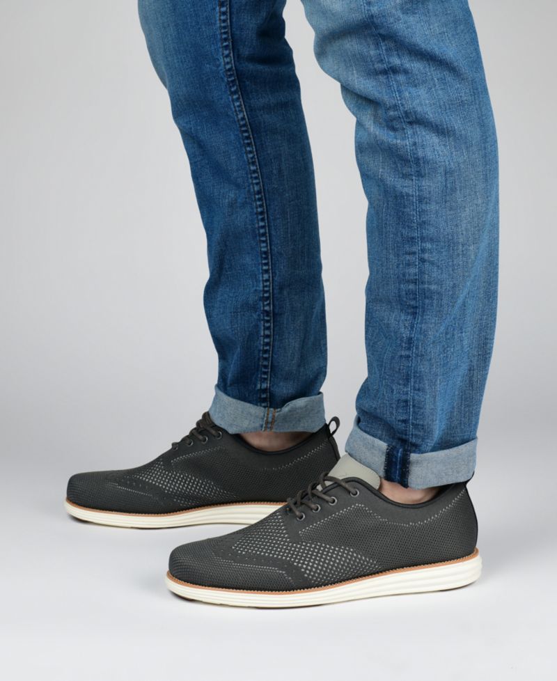 Мужские модельные туфли Ezra Tru Comfort из вспененного трикотажа на кончиках крыльев