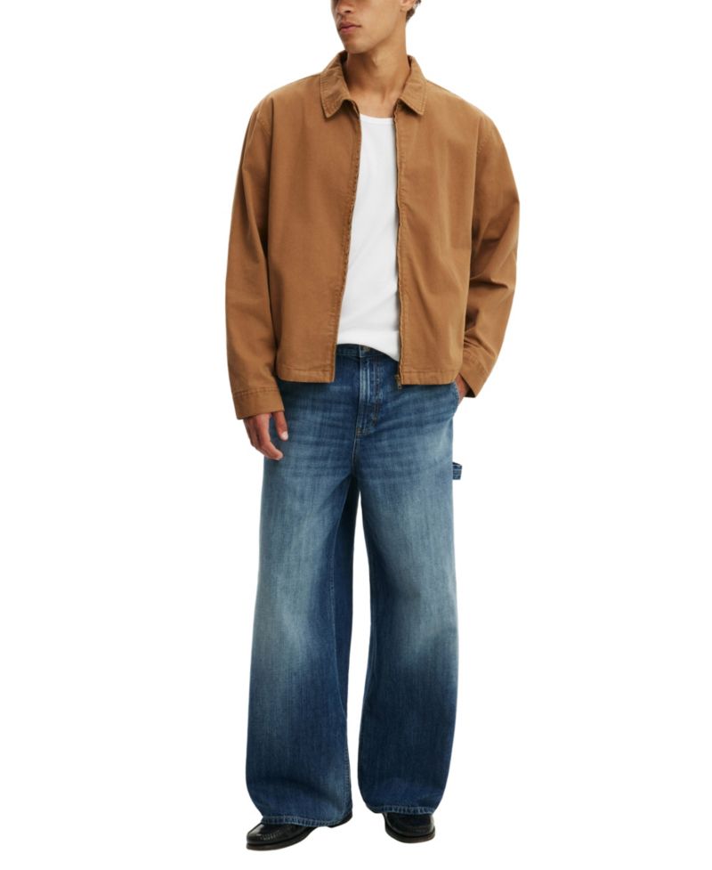 Men's Ultra Baggy Jean Wide-Leg Rigid-Denim Jeans