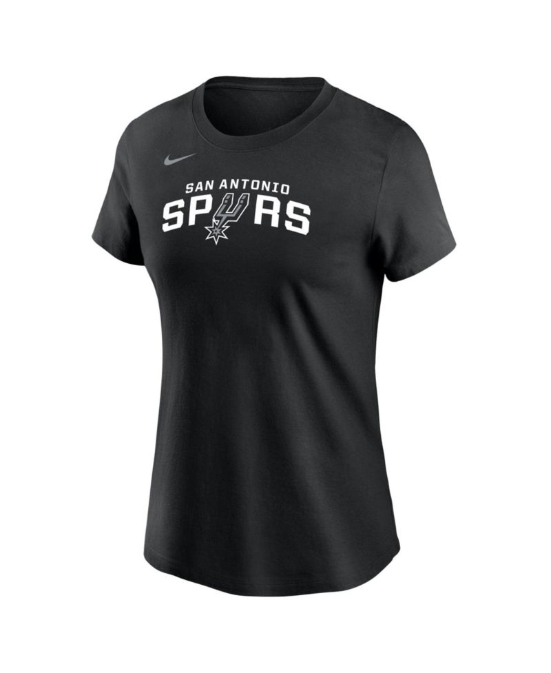 Women's Black San Antonio Spurs Wordmark Core T-Shirt