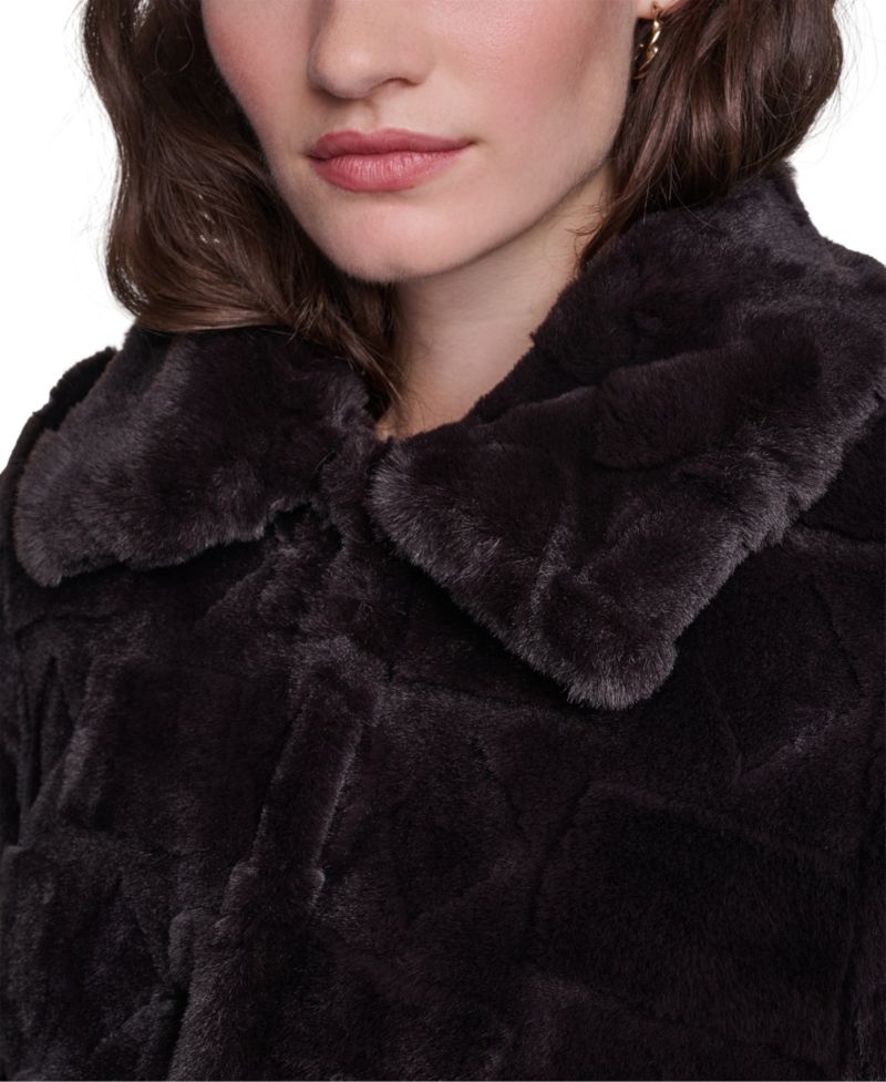 Women's Teddy Faux Fur Mid Length Coat