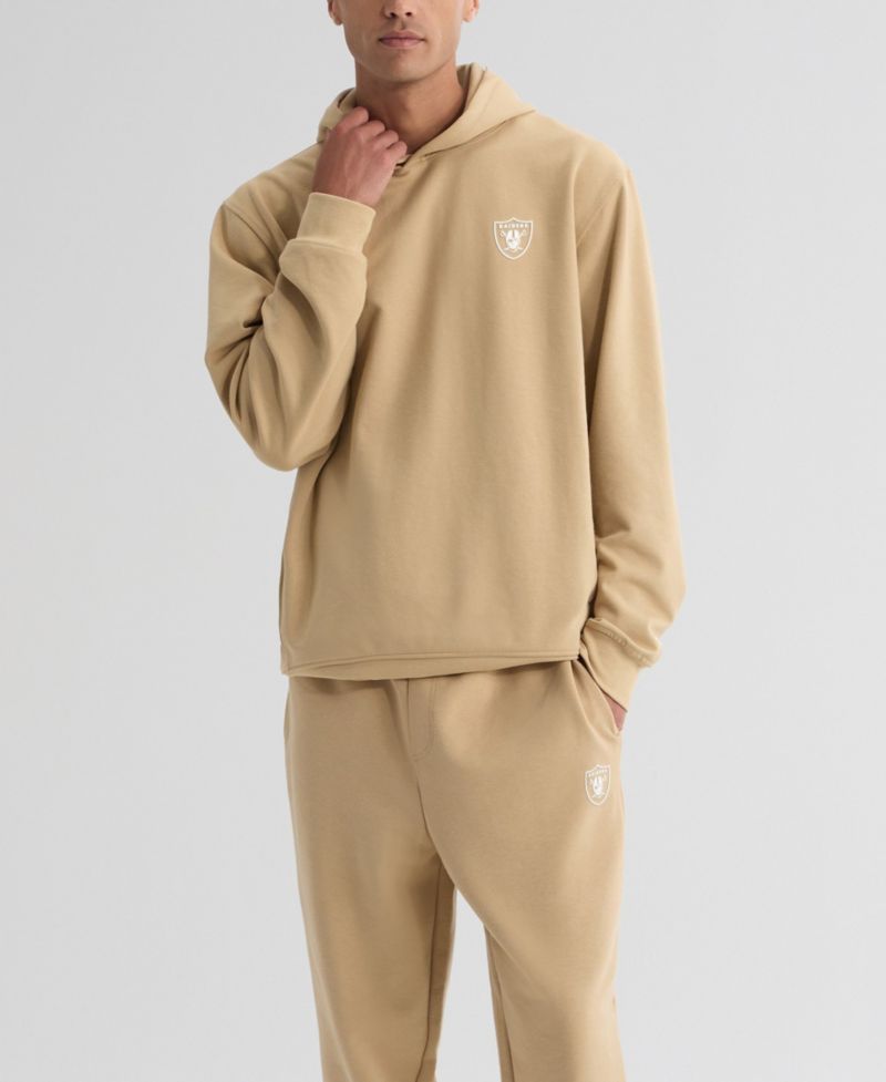 Men's Tan Las Vegas Raiders Clutch Fleece Tri-Blend Joggers