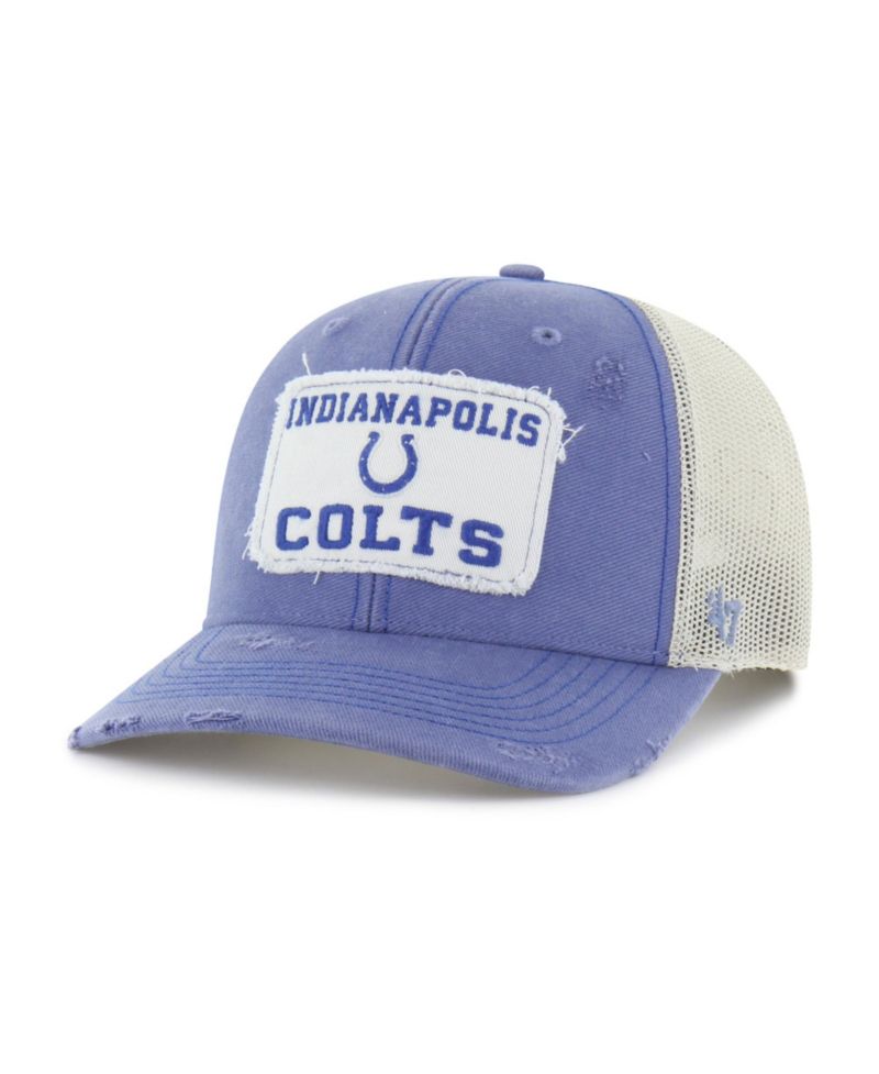 Men's Blue Indianapolis Colts Egremont Well-Worn Adjustable Trucker Hat