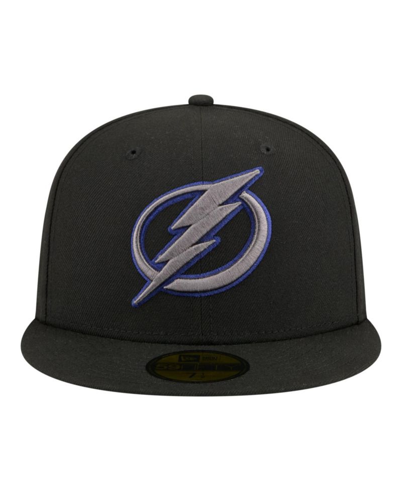 Men's Black Tampa Bay Lightning Color Pop 59FIFTY Fitted Hat