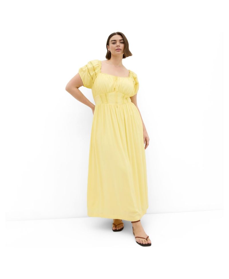 Women's Arielle Lace Trim Maxi Dress